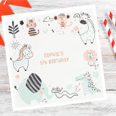 Wildsafari-Kindergeburtstag Serviette