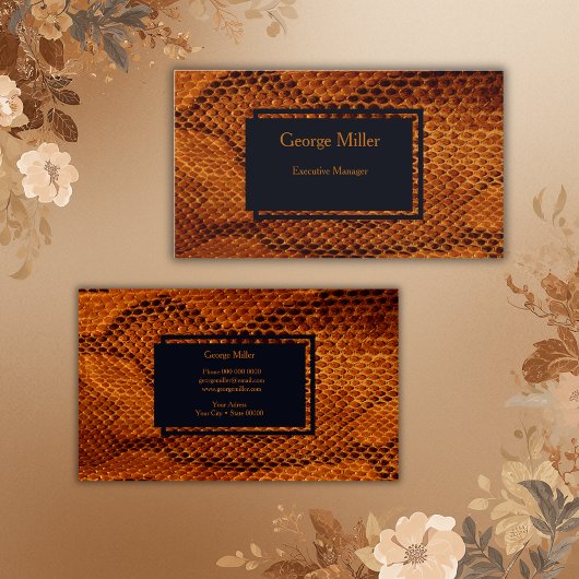 Wildschlangentier Visitenkarte