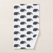 Wildschleppmuster Badhandtuch Set (Handtuch)