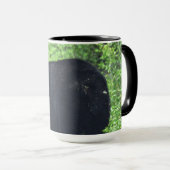 Wildschwarzer Bär Wandern im Gras 3 Tasse (VorderseiteRechts)