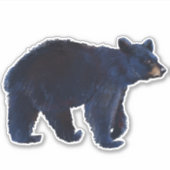 Wildschwarzer Bärenaufkleber Aufkleber (Vorderseite)