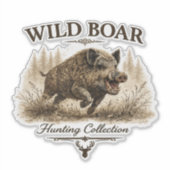 Wildschwein Aufkleber (Vorderseite)