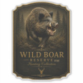 Wildschwein Aufkleber (Vorderseite)