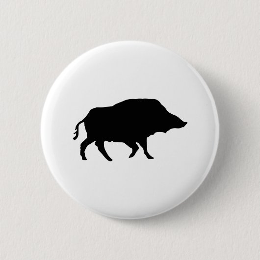 Wildschwein Button (Vorderseite)