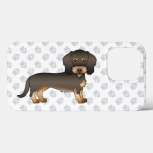 Wildschwein-Draht-haariger-Dackel-Cartoon-Hund & P Case-Mate iPhone Hülle
