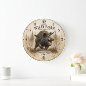 Wildschwein Große Wanduhr (Zuhause)