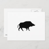 Wildschwein Postkarte (Vorne/Hinten)