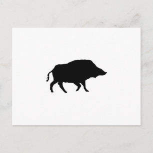 Wildschwein Postkarte