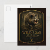 Wildschwein Postkarte (Vorne/Hinten)