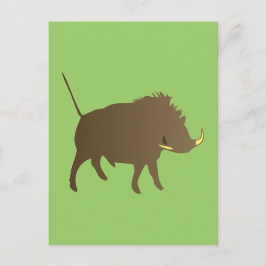 Wildschwein Postkarte (Vorderseite)