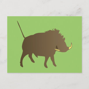 Wildschwein Postkarte