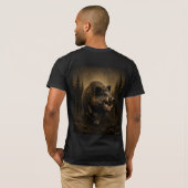 Wildschwein T-Shirt (Schwarz voll)