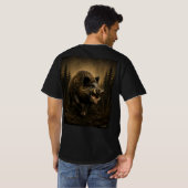 Wildschwein T-Shirt (Schwarz voll)