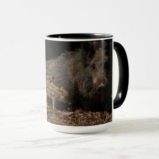 Wildschwein Tasse (VorderseiteRechts)