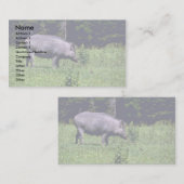 Wildschwein Visitenkarte (Vorne/Hinten)