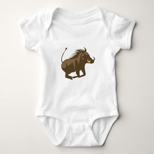 Wildschwein wild boar baby strampler (Vorderseite)