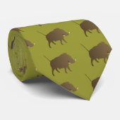 Wildschwein wild boar krawatte (Gerollt)