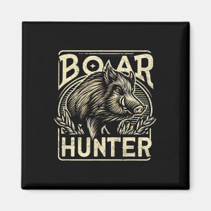 Wildschweine Cool Retro Hog Jagd Männer Vintag Magnet