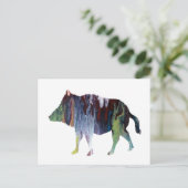 Wildschweine Postkarte (Stehend Vorderseite)