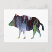 Wildschweine Postkarte (Vorderseite)