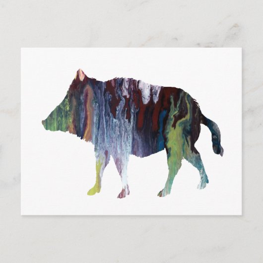 Wildschweine Postkarte (Vorderseite)