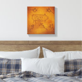 Wildschweinjagd Leinwanddruck (Insitu (Schlafzimmer))