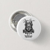 Wildschweinjagd, Outdoor Adventure T - Shirt Zeich Button (Vorne & Hinten)