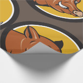 Wildschweinkopf Geschenkpapier (Ecke)