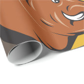 Wildschweinkopf Geschenkpapier (Rolleneckpunkt)