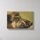 Wildschweinkopf (Ugly Pig) Leinwanddruck (Vorderseite)