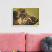 Wildschweinkopf (Ugly Pig) Leinwanddruck (Insitu (Wohnzimmer))