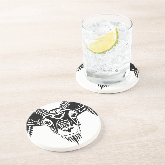 Wildstamm Sandstein Untersetzer (Seite)