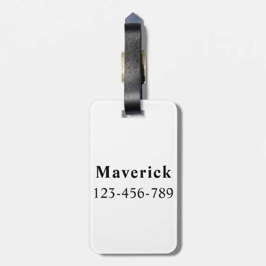 Wildsticker-Element des Hundes-Cartoon | Gepäckanhänger (Rückseite vertikal)