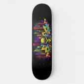 Wildstyle Graffiti 12 Skateboard (Vorderseite)