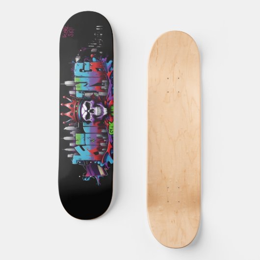 Wildstyle Graffiti 16 Skateboard (Vorderseite)
