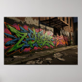 Wildstyle Graffiti Mural Poster (Vorne)