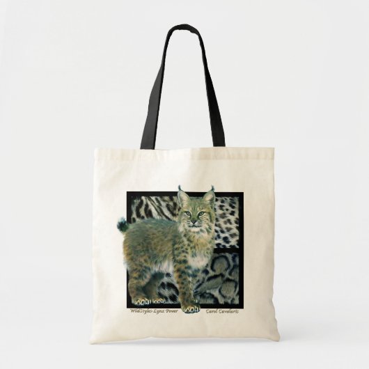 WildStyles - Luchs-Power-Designer-Tasche Tragetasche (Vorne)
