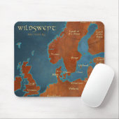 Wildswept Map - Mousepad (Mit Mouse)