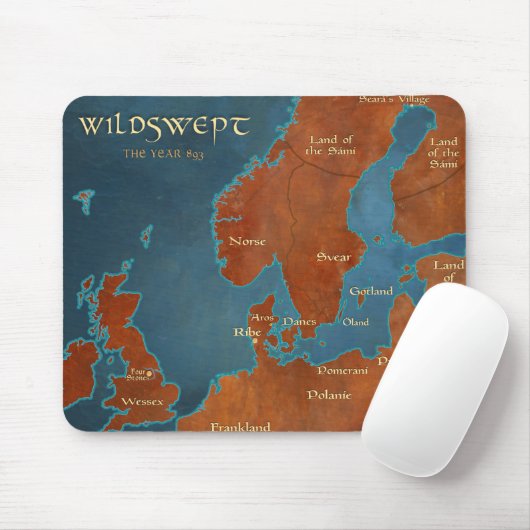 Wildswept Map - Mousepad (Mit Mouse)