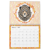 Wildtier-Blumen-Botanik-Wasserfarbe 2026 Kalender (Feb 2027)