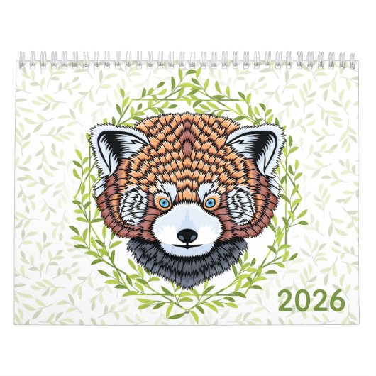 Wildtier-Blumen-Botanik-Wasserfarbe 2026 Kalender (Titelbild)