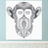 Wildtier des Walddoodles 6 Leinwanddruck (Insitu (Holzboden))