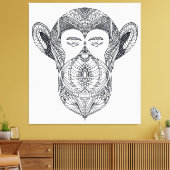 Wildtier des Walddoodles 6 Leinwanddruck (Insitu (Wohnzimmer))