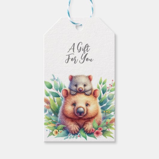 Wildtier Geschenkanhänger (Vorderseite)