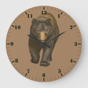 Wildtier Große Wanduhr