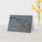 Wildtier-Happy Birthday Karte (Gelbe Blume)