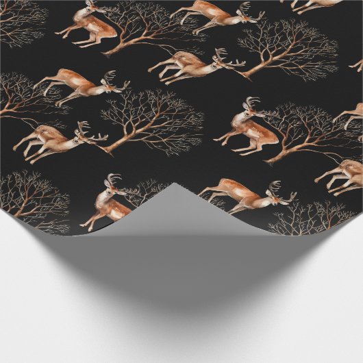 Wildtier-Jagdschwarm Geschenkpapier (Ecke)