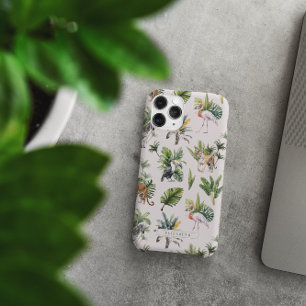 Wildtier   Jungle Greenery Monogram iPhone 16 Pro Max Hülle