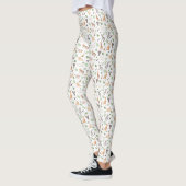 Wildtier mit Dschungelbaum-Muster Leggings (Links)