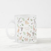Wildtier mit Dschungelbaum-Muster Mattglastasse (Links)
